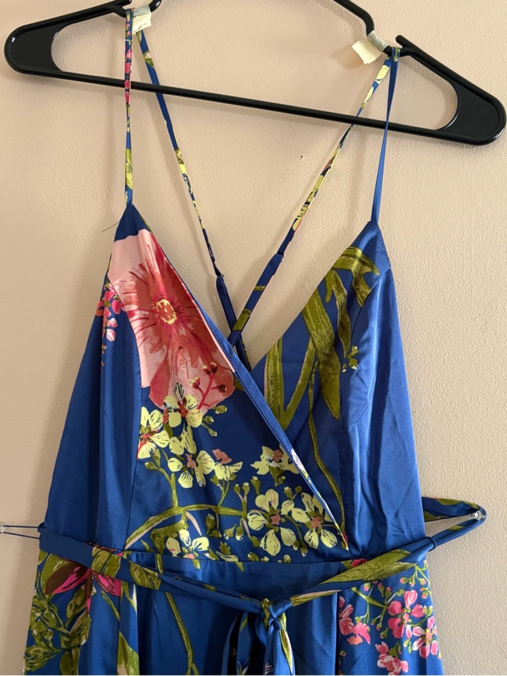 Lulu's Still The One Blue Floral Maxi Dress NWT - Picture 2 of 9